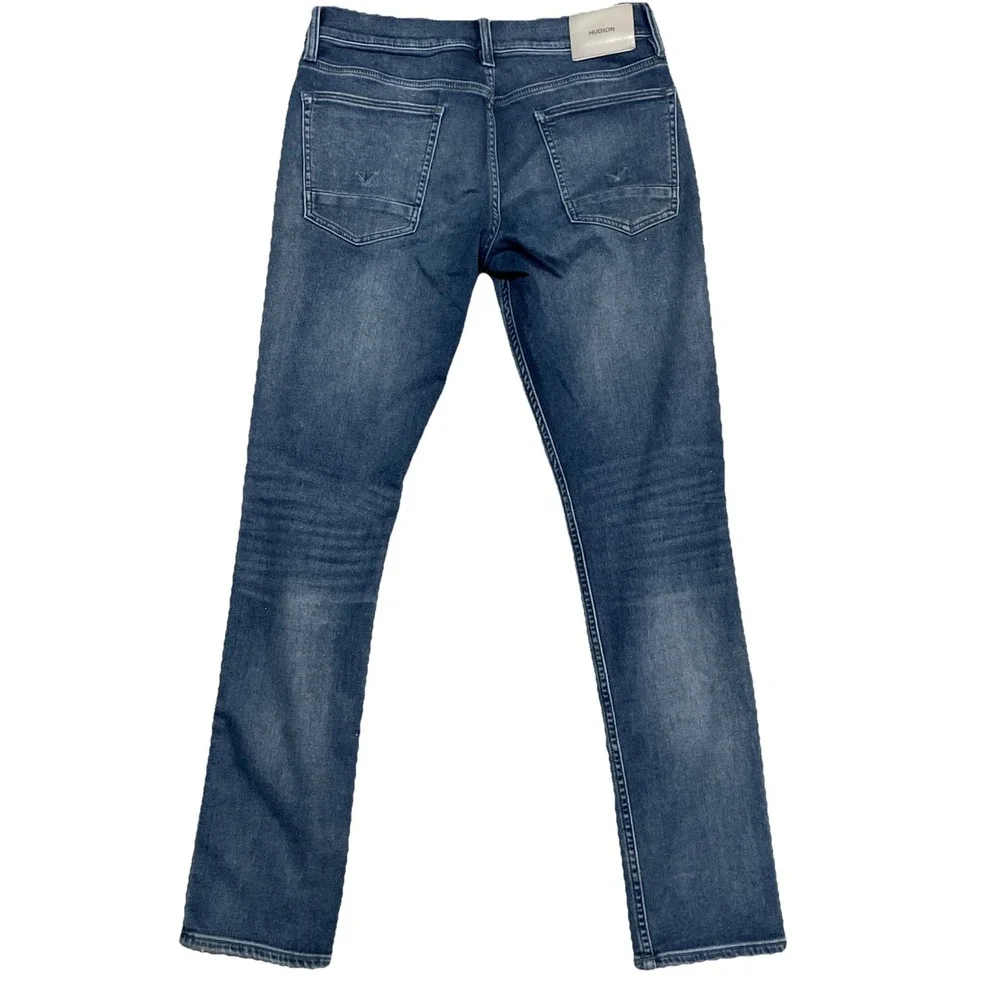 Hudson Axl Straight Skinny Fit Jeans‎ in Riviera 32x31 Stretch